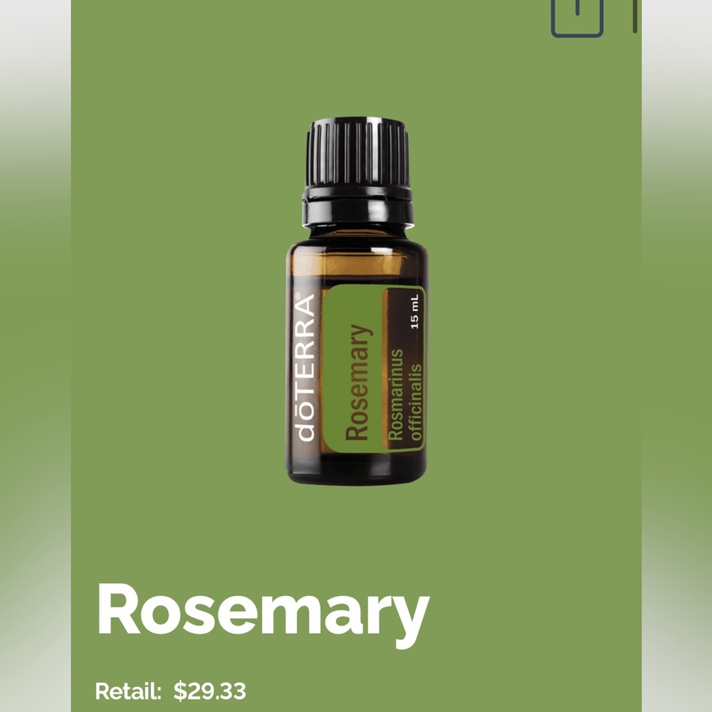 NWT DoTerra rosemary essential oil 15mL